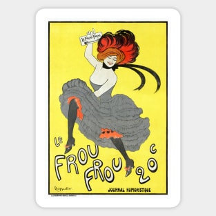 Vintage Travel Poster France Le Frou Frou Sticker